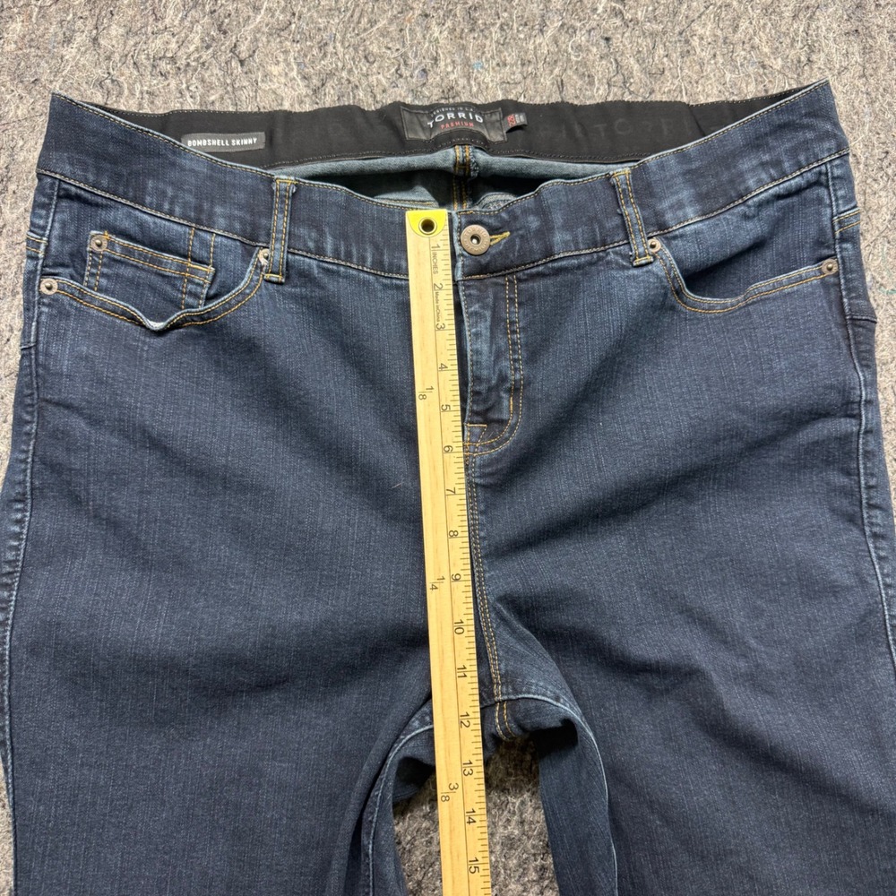 Torrid Bombshell Skinny Jeans Womens 22R Dark Wash Denim Premium Stretch Blue - Picture 5 of 14